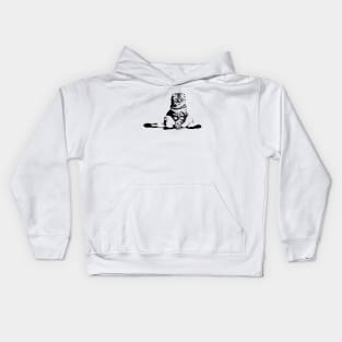 Scottish Fold - The Model Cat Minimalist Kids Hoodie